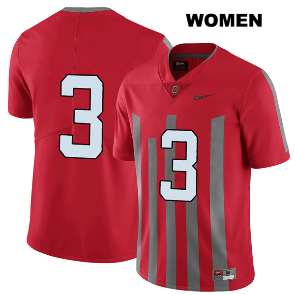 Women's Nike Ohio State Buckeyes Quinn Ewers #3 Red NCAA No Name Authentic Stitched College Football Jersey EQT44C8W